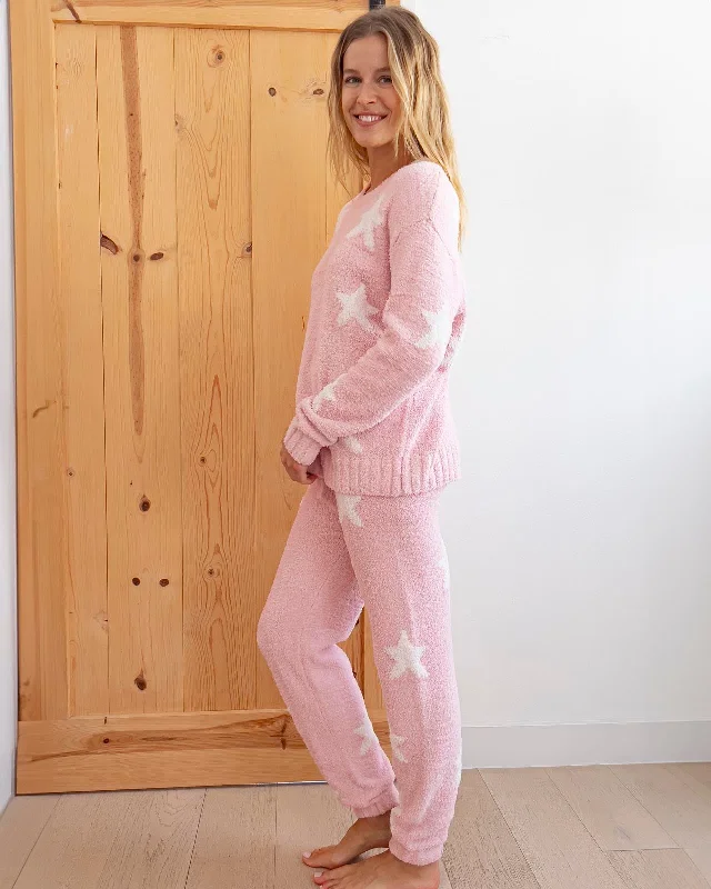 fuzzy-sweater-stars-pj-set