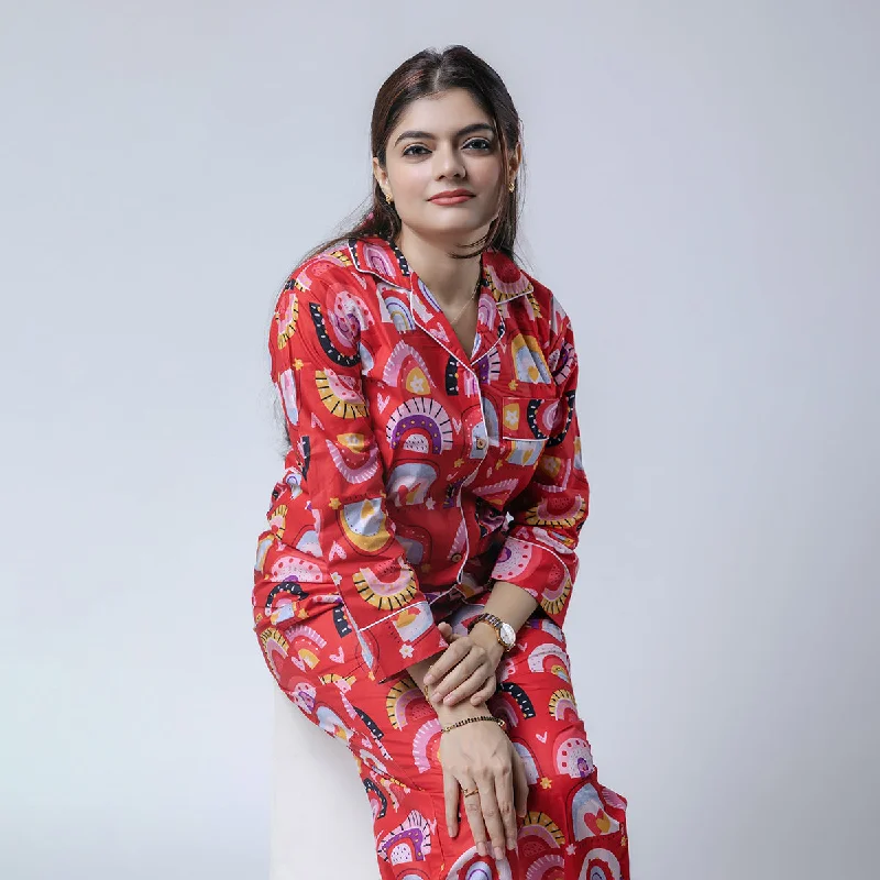 masu-living-cotton-pyjama-set-for-women-printed-red-hmapj04032024