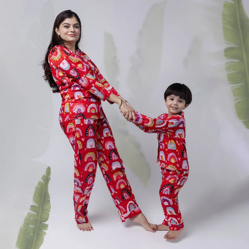 masu-living-cotton-pyjama-set-for-women-printed-red-hmapj04032024