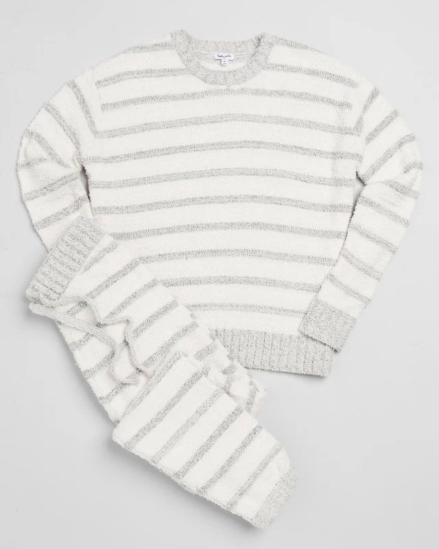 Stripe Fuzzy PJ Set