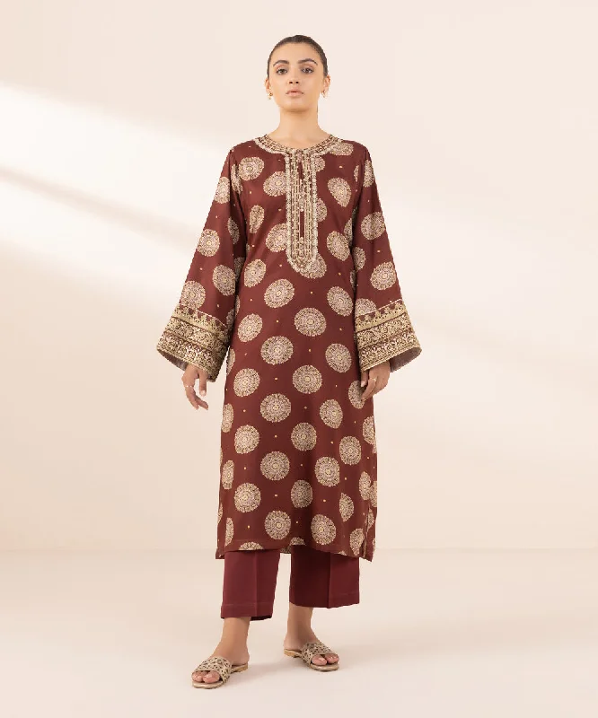 Embroidered Arabic Lawn Shirt