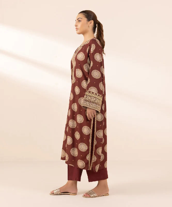 Embroidered Arabic Lawn Shirt