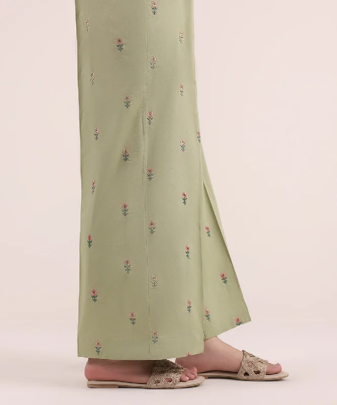 Embroidered Cambric Culottes