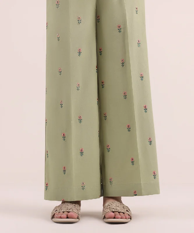 Embroidered Cambric Culottes