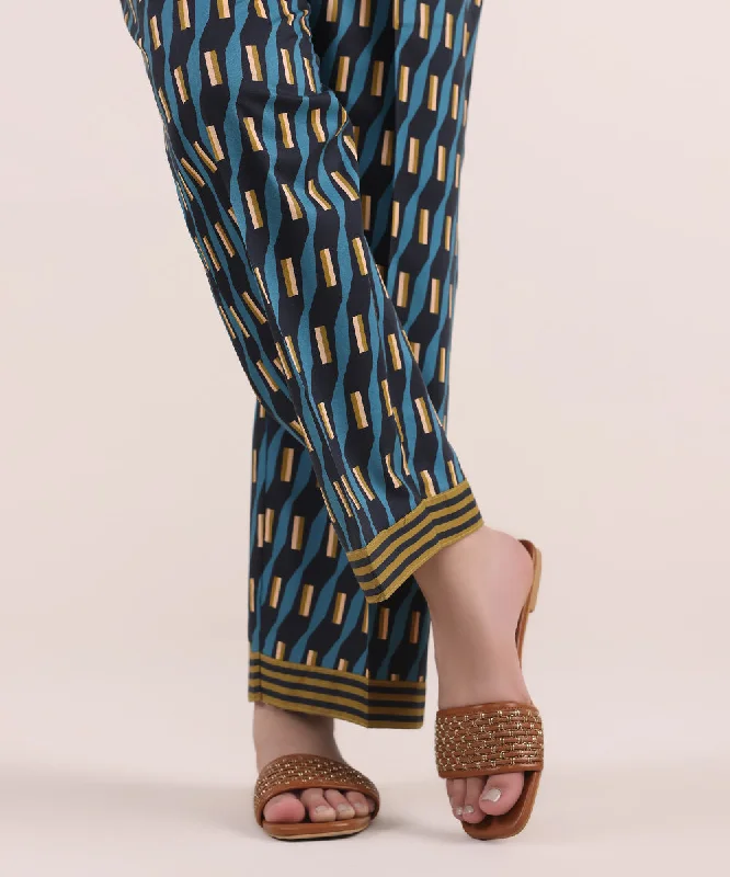 Printed Cotton Viscose Pants