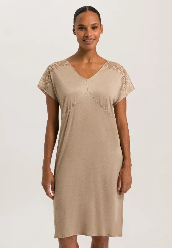 Josephine Short Sleeve Nightgown | Deep Taupe 74937-2828