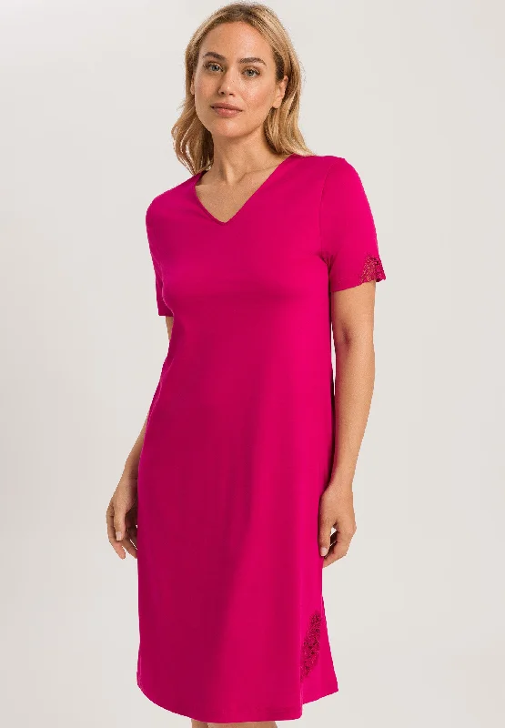 Michelle Short Sleeve Nightgown | Fuchsia 74943-2462