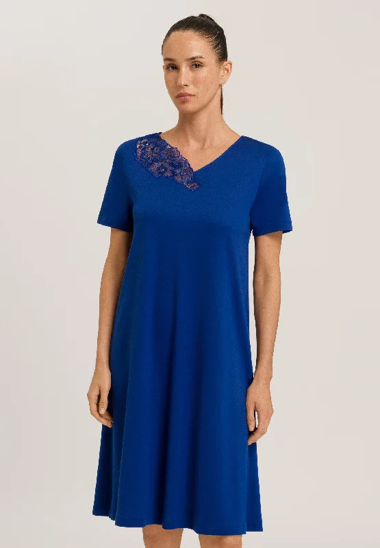 74995 Naila Short Sleeve Nightgown 100cm - 1653 Deep Indigo