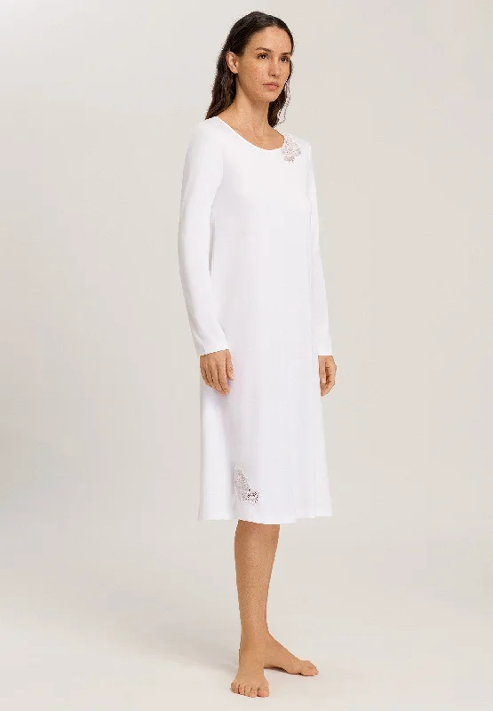 74996 Naila Long Sleeve Nightgown 110cm - 101 White