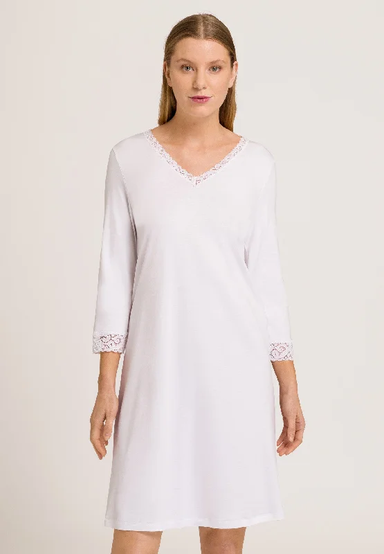 Moments 3/4 Sleeve Gown Nightdress 100cm | White 77162-101