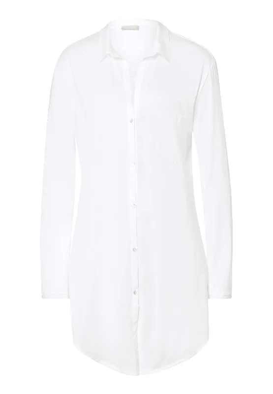 Cotton Deluxe Boyfriend Sleepshirt | White 77958-101