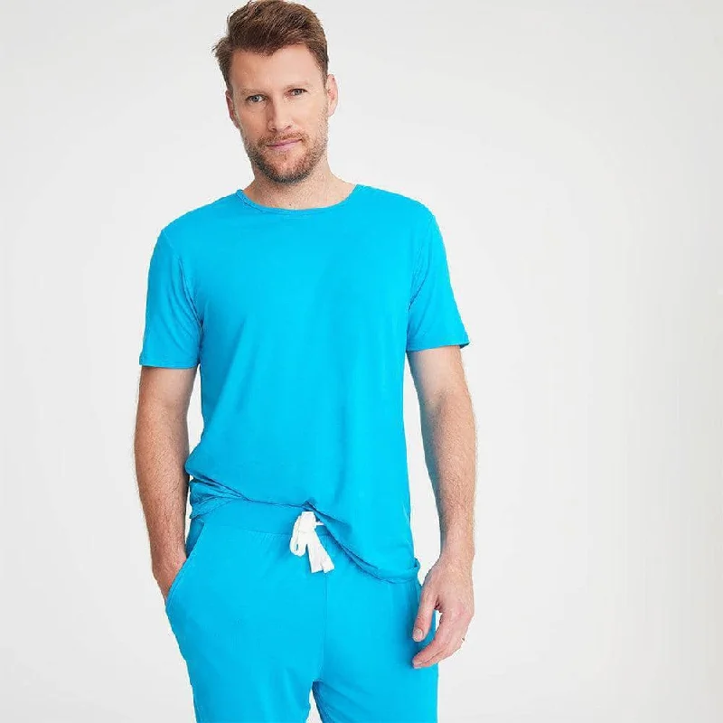 men's bahama modal short sleeve jogger set