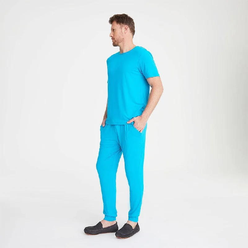 men's bahama modal short sleeve jogger set