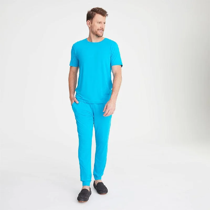 men's bahama modal short sleeve jogger set