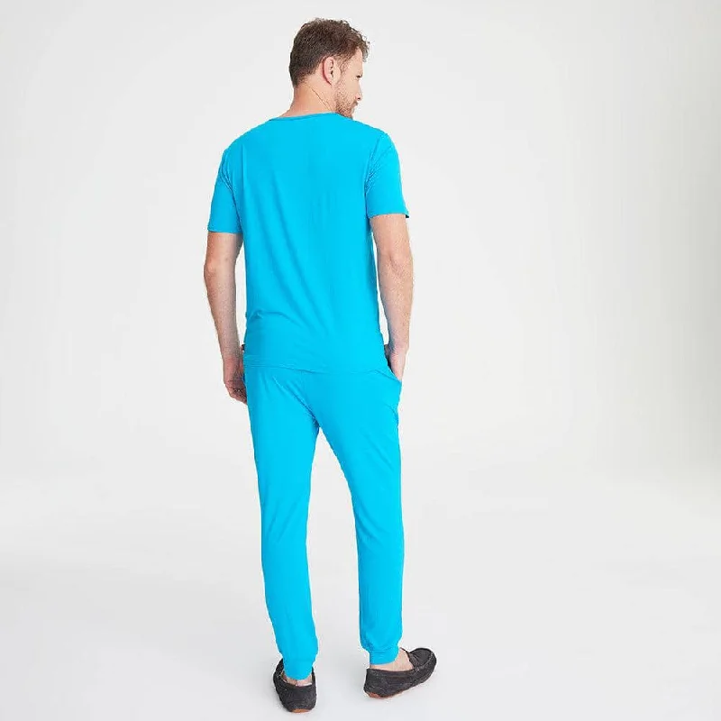 men's bahama modal short sleeve jogger set