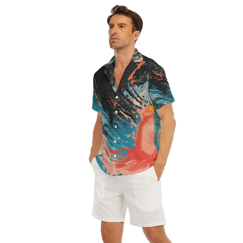 All-Over Print Men's Deep V-neck Short Sleeve T-shirt