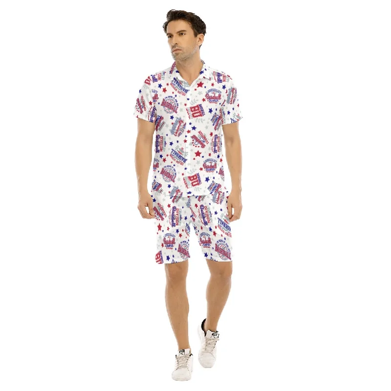 All-Over Print Men's Short Sleeve Shirt Set