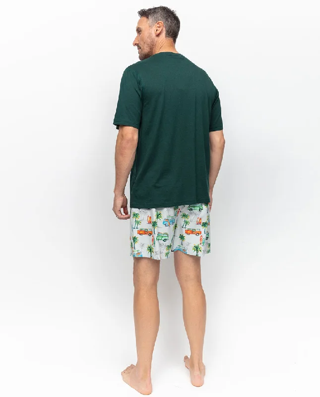 Bodhi Jersey T-shirt and Campervan Print Shorty Set