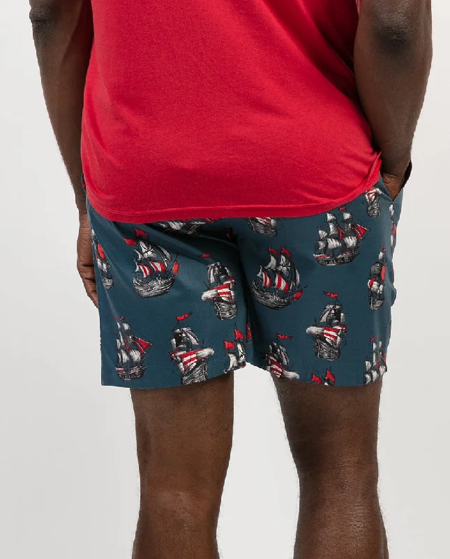 Jasper Pirate Ship Print Shorts