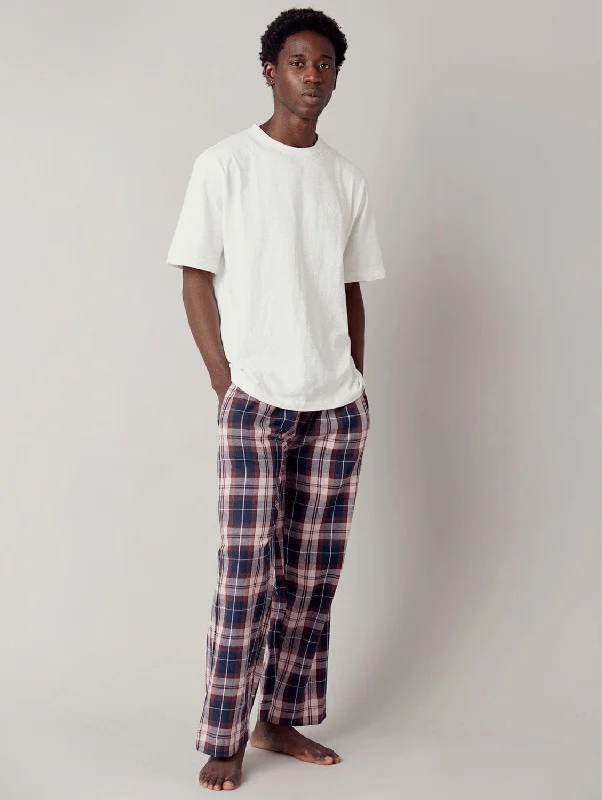 Jim Jam Men's GOTS Organic Cotton Pyjama Bottoms | Mauve