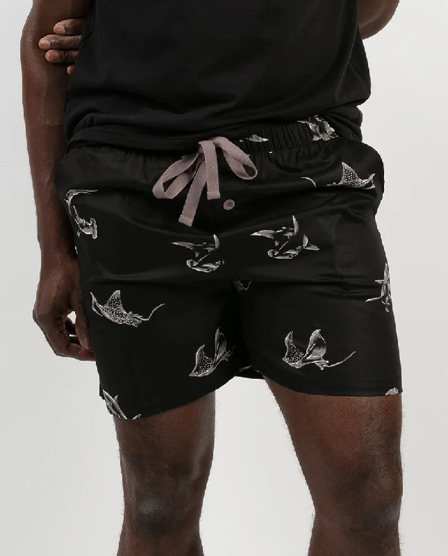 Mason Shark Print Shorts