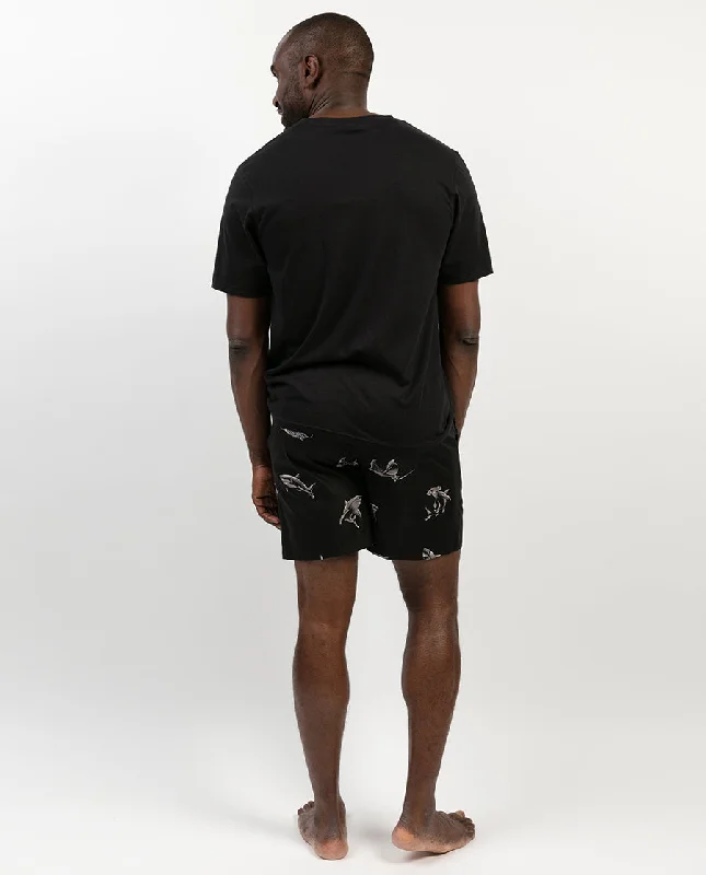 Mason Shark Print Shorts