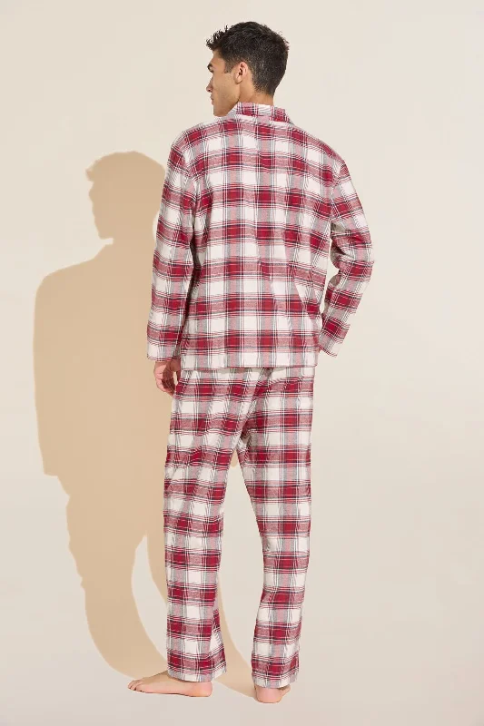 Mens Flannel Long PJ Set