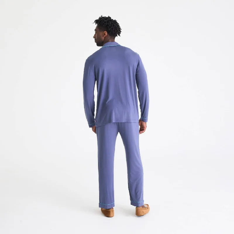 men's starless night modal magnetic classic with a twist long sleeve pajama set