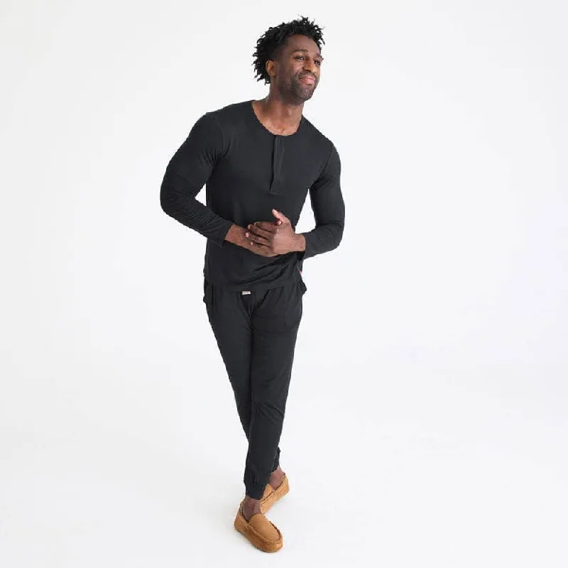 men's onyx modal magnetic henley jogger set