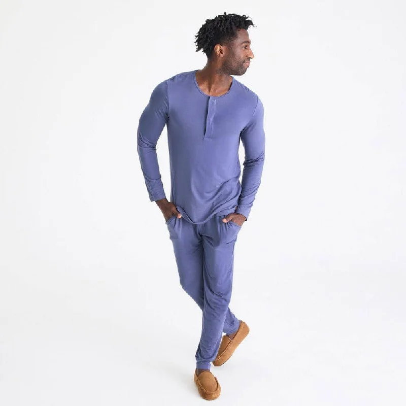 men's starless night modal magnetic henley jogger set