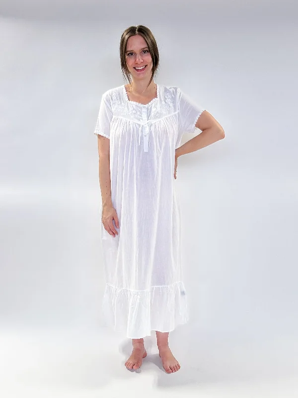 Nightshirt Long Embroidery with Buttons | SUMMER DRESS