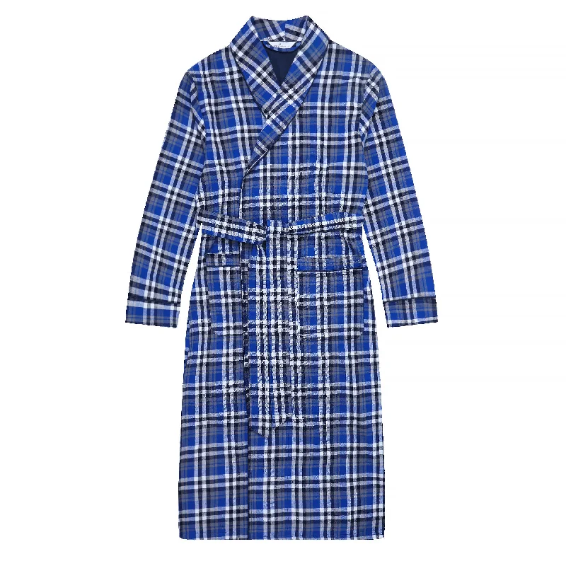 Plaid Blue Gray White / S/M