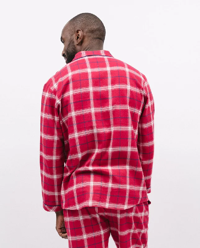 Noél Mens Super Cosy Check Pyjama Top