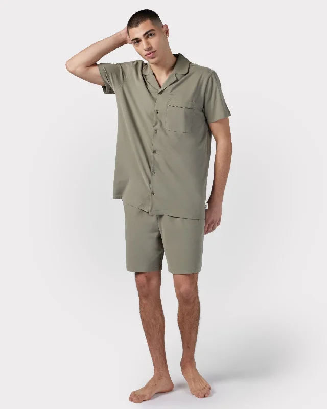 Organic Cotton Short Pyjama Set - Green