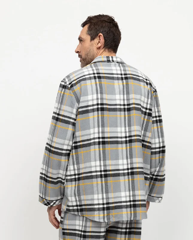 Parker Mens Brushed Check Pyjama Top