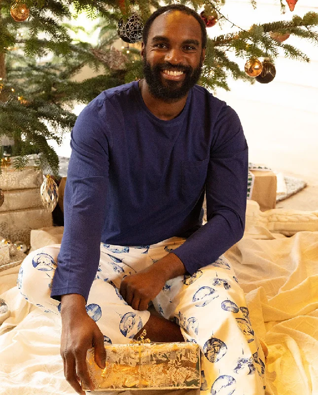 Riley Mens Bauble Print Pyjama Bottoms