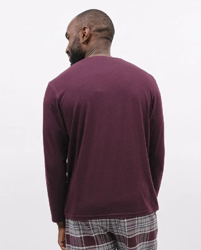 Spencer Burgundy Jersey T-shirt