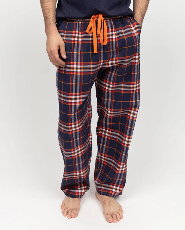 Taylor Mens Lightly Brushed Check Pyjama Bottoms