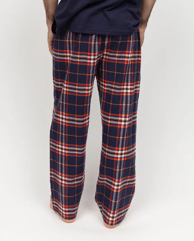 Taylor Mens Lightly Brushed Check Pyjama Bottoms