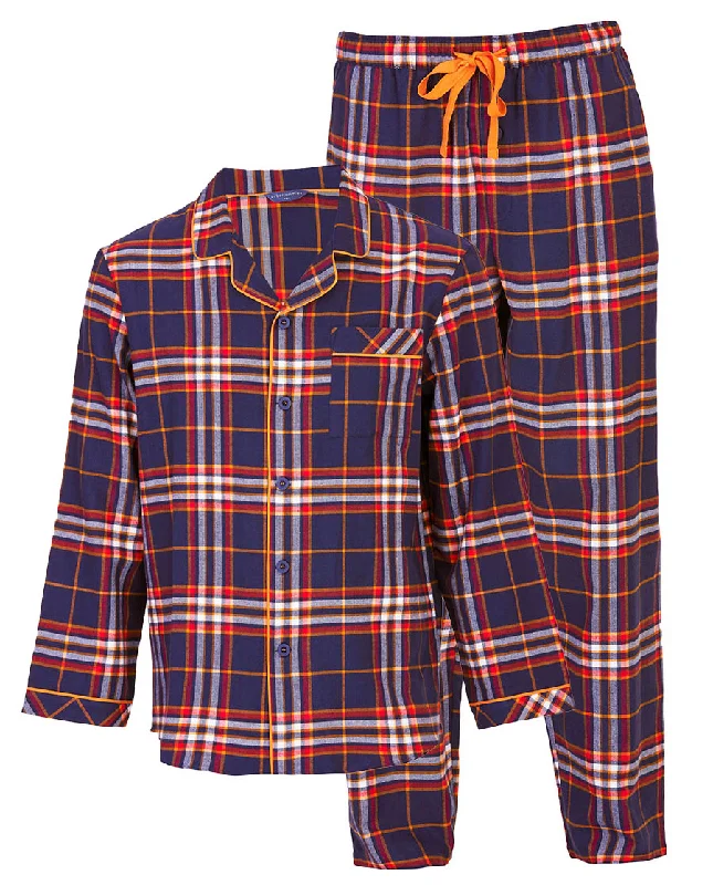 Taylor Mens Lightly Brushed Check Pyjama Set