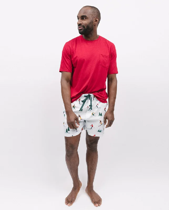 Whistler Jersey T-shirt and Ski Print Shorty Set