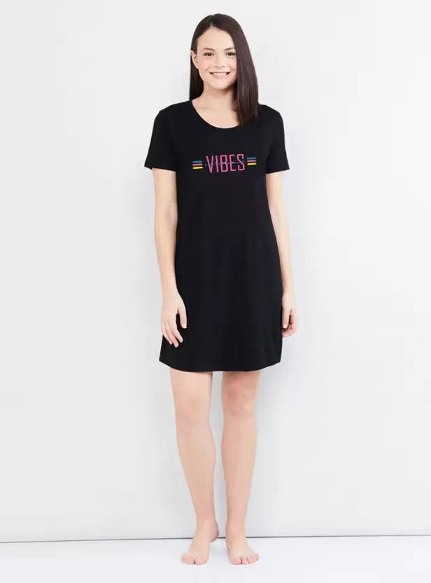 Women Nighty  (Black)