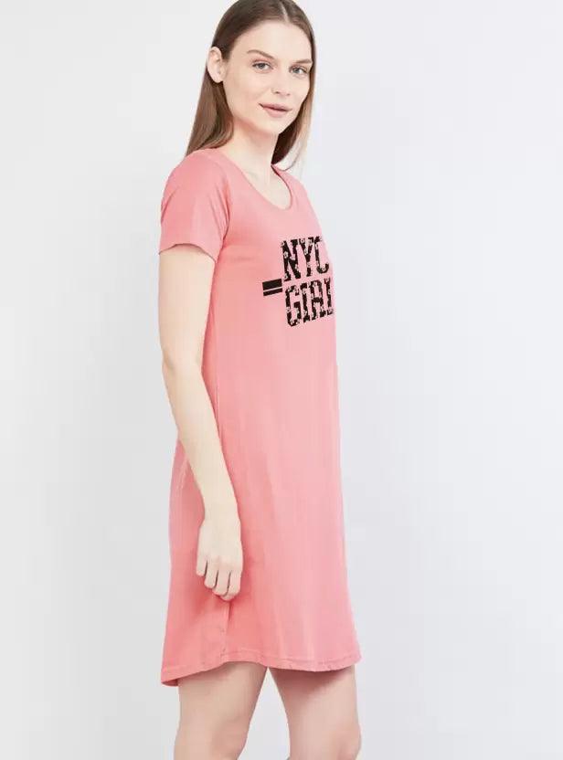 Women Nighty  (Pink)