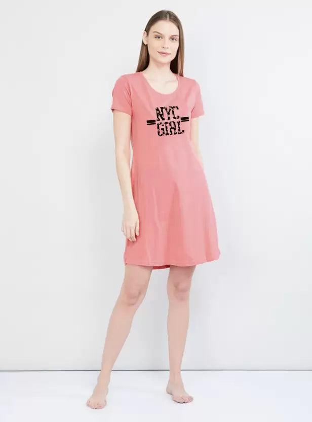 Women Nighty  (Pink)