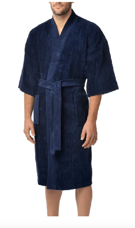 Majestic International Big & Tall Basic Terry Velour Kimono - 1871625