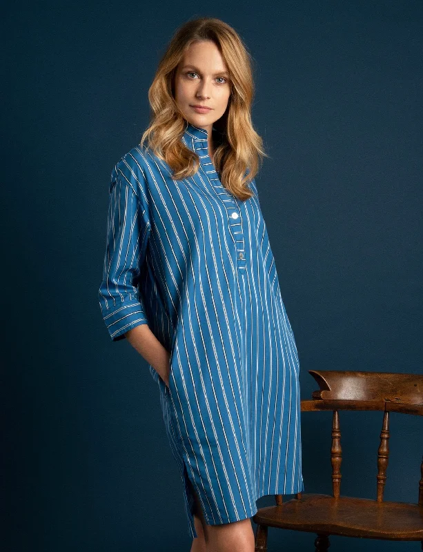 Delphi Cotton Stripe Sleepshirt