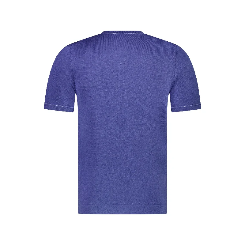 MCKINNON x FERRANTE Silk/Cotton T-Shirt in LIGHT BLUE