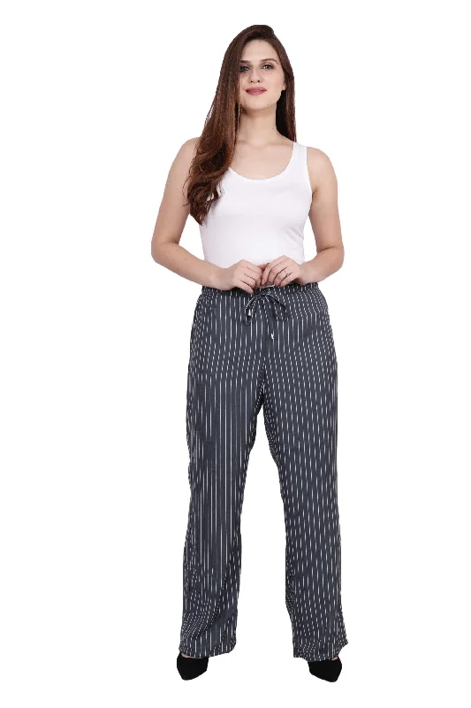 Grey Striped Pants