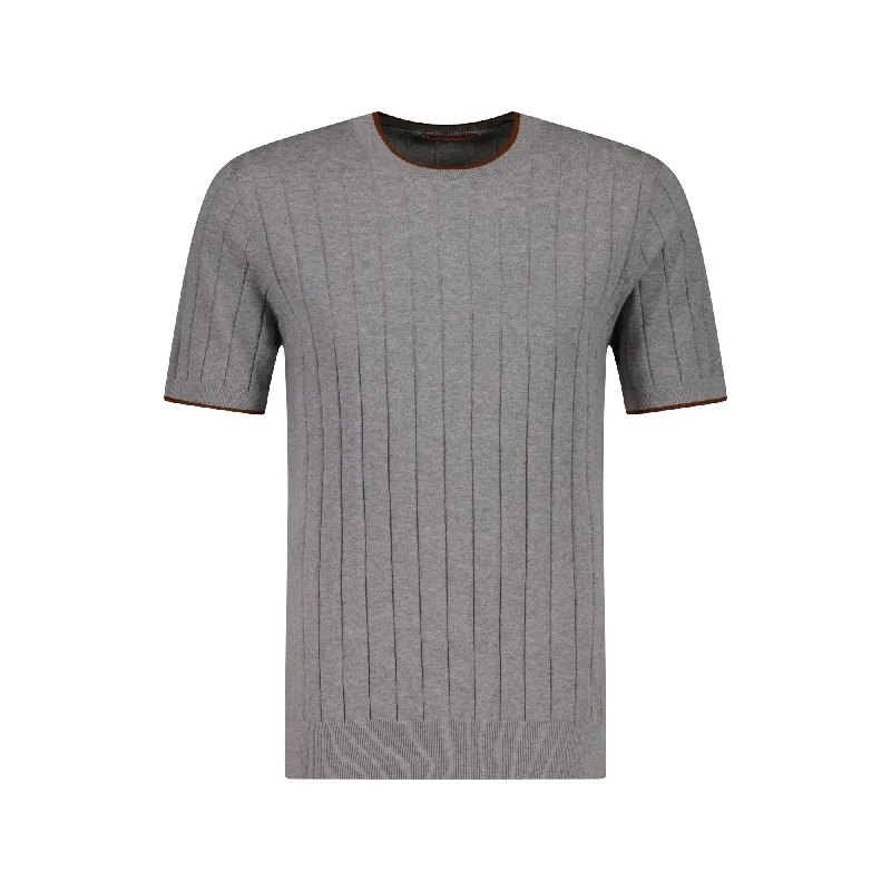 MCKINNON Ribbed Crewneck Shirt GREY