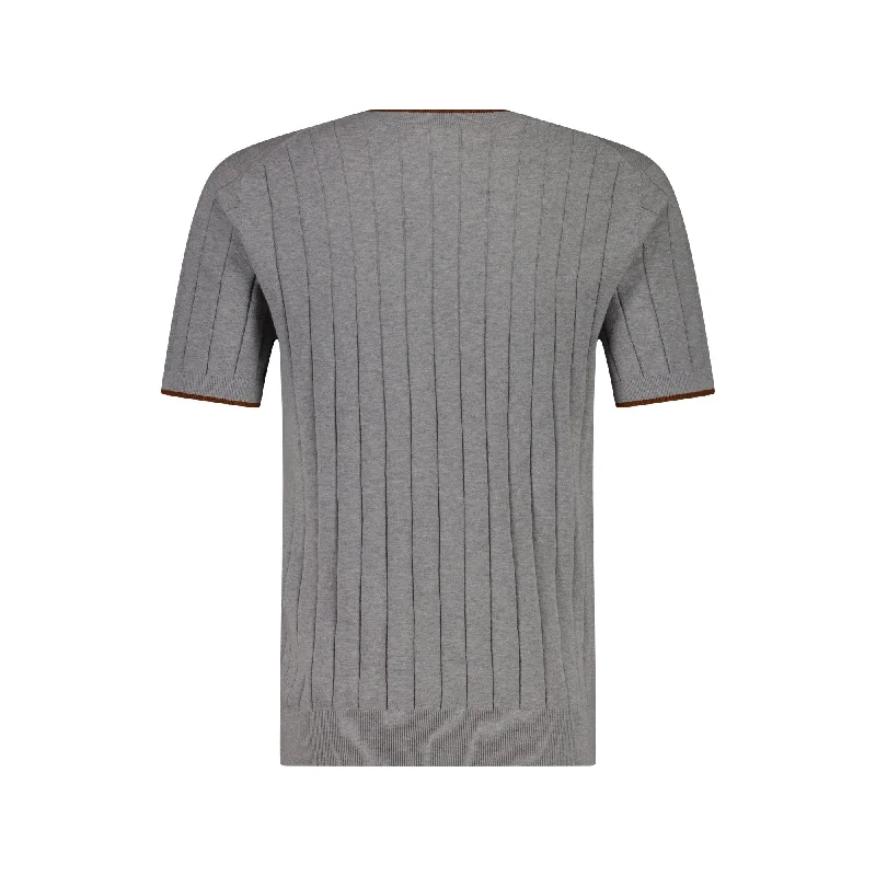 MCKINNON Ribbed Crewneck Shirt GREY